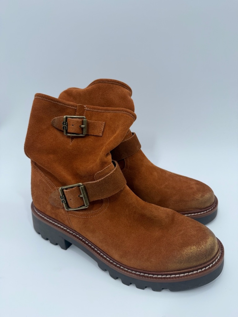 Sam Edelman Kinsley Lug Biker Booties - Picture 2 of 8